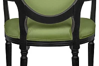 фото Мягкий стул с подлокотниками Delo Kora Arm Green в интерьере в Санкт-Петербурге