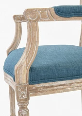 стильный Мягкий стул с подлокотниками Diella Blue на заказ в Санкт-Петербурге