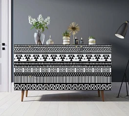 купить красивый Комод "Berber" с двумя дверками и ящиками принт 19 арт BB17/Print_19 в Санкт-Петербурге