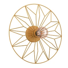 43443 Настенно-потолочный светильник CASTANUELO, 1Х40W, E27, H105, ?425, сталь, золотой в Санкт-Петербурге