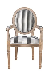 купить стильный Мягкий стул с подлокотниками Volker Arm Black Pinstripe в интернет-магазине в Санкт-Петербурге