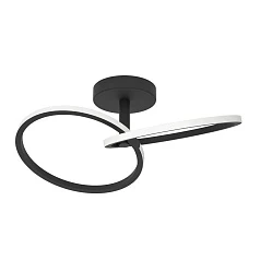 902144 Светодиодный настенно-потолочный светильник с регулировкой цветовой температуры CONGIUNTI, 12W(LED), 2700K, 4000K, 6500K, 1500lm, сталь, черный в Санкт-Петербурге