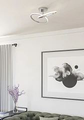 купить 902145 Светодиодный настенно-потолочный светильник с регулировкой цветовой температуры CONGIUNTI, 12W(LED), 2700K, 4000K, 6500K, 1500lm, сталь, хром, в Санкт-Петербурге