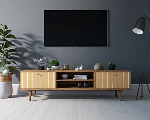 Комод "Berber" с нишей низкий под TV принт 43 арт BB49/Print_43 на заказ в интернет-магазине в Санкт-Петербурге