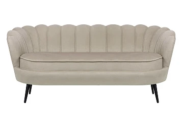 купить Диван ракушка для гостиниц Pearl Triple Taupe на черных ножках в Санкт-Петербурге