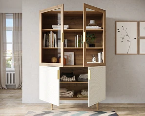 красивый Буфет с двумя дверками "Line" LN11/GR1/beige в Санкт-Петербурге