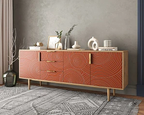Комод "Line" удлиненный R25/red в Санкт-Петербурге