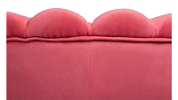 Низкое кресло ракушка Pearl Karmin на черных ножках в Санкт-Петербурге