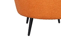 заказать Низкое кресло ракушка Pearl Orange Boucle на черных ножках в Санкт-Петербурге