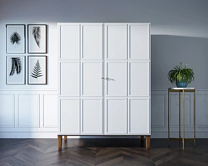 купить Шкаф "Андерсен (Andersen)" широкий двухстворчатый арт AN27WH в Санкт-Петербурге