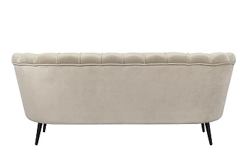 купить Диван ракушка для гостиниц Pearl Triple Taupe на черных ножках в Санкт-Петербурге