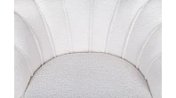 купить Низкое кресло ракушка Pearl цвет белый на черных ножках в Санкт-Петербурге