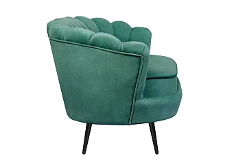 купить Дизайнерский диван Pearl Double Green V2 на черных ножках в Санкт-Петербурге