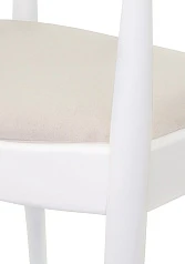 купить стильный Мягкий стул с подлокотниками Carlo White в Санкт-Петербурге