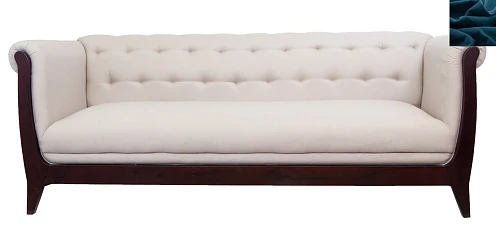 Классический диван Delvin синий в интернет-магазине в Санкт-Петербурге