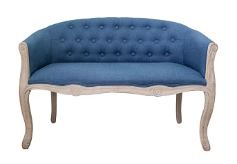 Дизайнерский двухместный диван Kandy Double Blue цвет голубой в Санкт-Петербурге