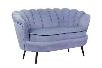 Диван ракушка Pearl Double Blue на черных ножках в интернет-магазине в Санкт-Петербурге