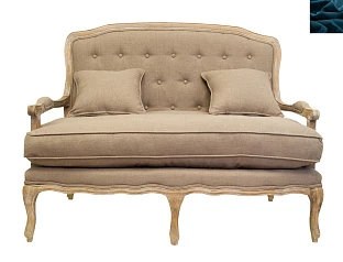 заказать Прямой диван модерн Yareli Brown синий в интернет-магазине в Санкт-Петербурге