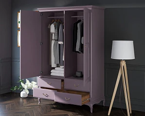 заказать Шкаф "Leontina Lavanda" двустворчатый с ящиками арт ST9327KR2L в Санкт-Петербурге