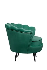 Низкое кресло ракушка Pearl Green V2 на черных ножках в интернет-магазине в Санкт-Петербурге