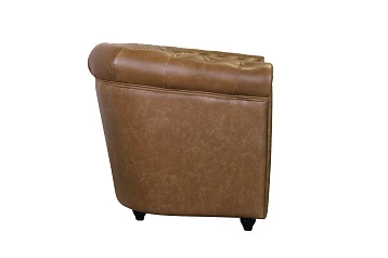 Кожаный диван лофт Karo Brown leather 3S в Санкт-Петербурге