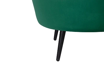 Дизайнерский диван Pearl Double Green V2 на черных ножках в интернет-магазине в Санкт-Петербурге