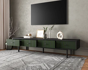 купить стильный Комод с четырьмя ящиками под TV "Emerson" арт EM06/green/L в Санкт-Петербурге