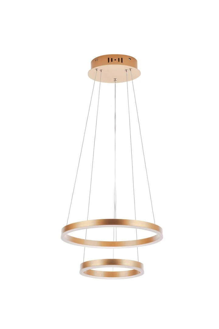 Люстра Orblaze 2 rings 400 gold в интерьере в Санкт-Петербурге