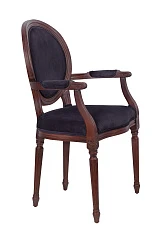 красивый Мягкий стул с подлокотниками Delo Kora Arm Black в Санкт-Петербурге