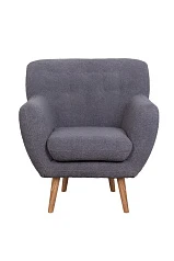 Низкое кресло Fuller Grey Boucle в интерьере в Санкт-Петербурге