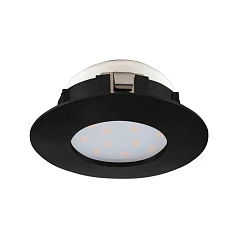 фото 900743 Встраиваемый светильник PINEDA, 4,9W (LED), 3000K, IP20, IP44, ?78, пластик, черный в интерьере в Санкт-Петербурге