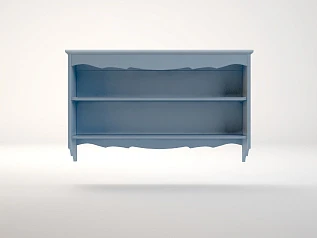 Полка "Leontina Blue" для книг арт ST9325B в интерьере в Санкт-Петербурге