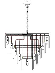 красивые Люстра Odeon 5 Rings Gold в интернет-магазине в Санкт-Петербурге