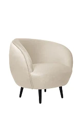 красивое Мягкое кресло Small Benee Beige на черных ножках на заказ в Санкт-Петербурге