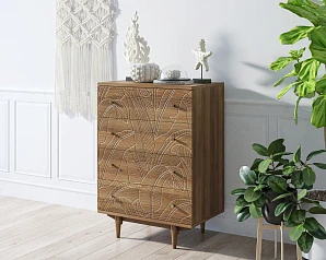 Комод "Boho" на 4 ящика джангл арт BH10 в Санкт-Петербурге