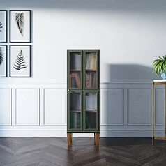 купить Шкаф-витрина "Andersen" с рифлеными стеклами арт AN14 в Санкт-Петербурге