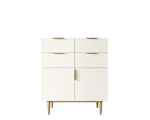 Большой комод с четырьмя ящиками и дверками "Line" LN17/GR1/beige в интерьере в Санкт-Петербурге