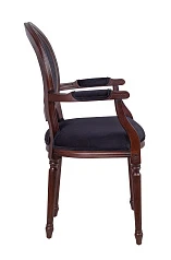 красивый Мягкий стул с подлокотниками Delo Kora Arm Black в Санкт-Петербурге