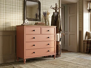 фото Комод 5 ящиков "Одри (Odri)" арт od2115/3012 в интерьере в Санкт-Петербурге