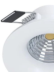 фото 98243 Светодиодный встраиваемый светильник SALICETO димм., 6W(LED), ?88, 380lm, 3000K, алюминий, белый в интерьере в Санкт-Петербурге