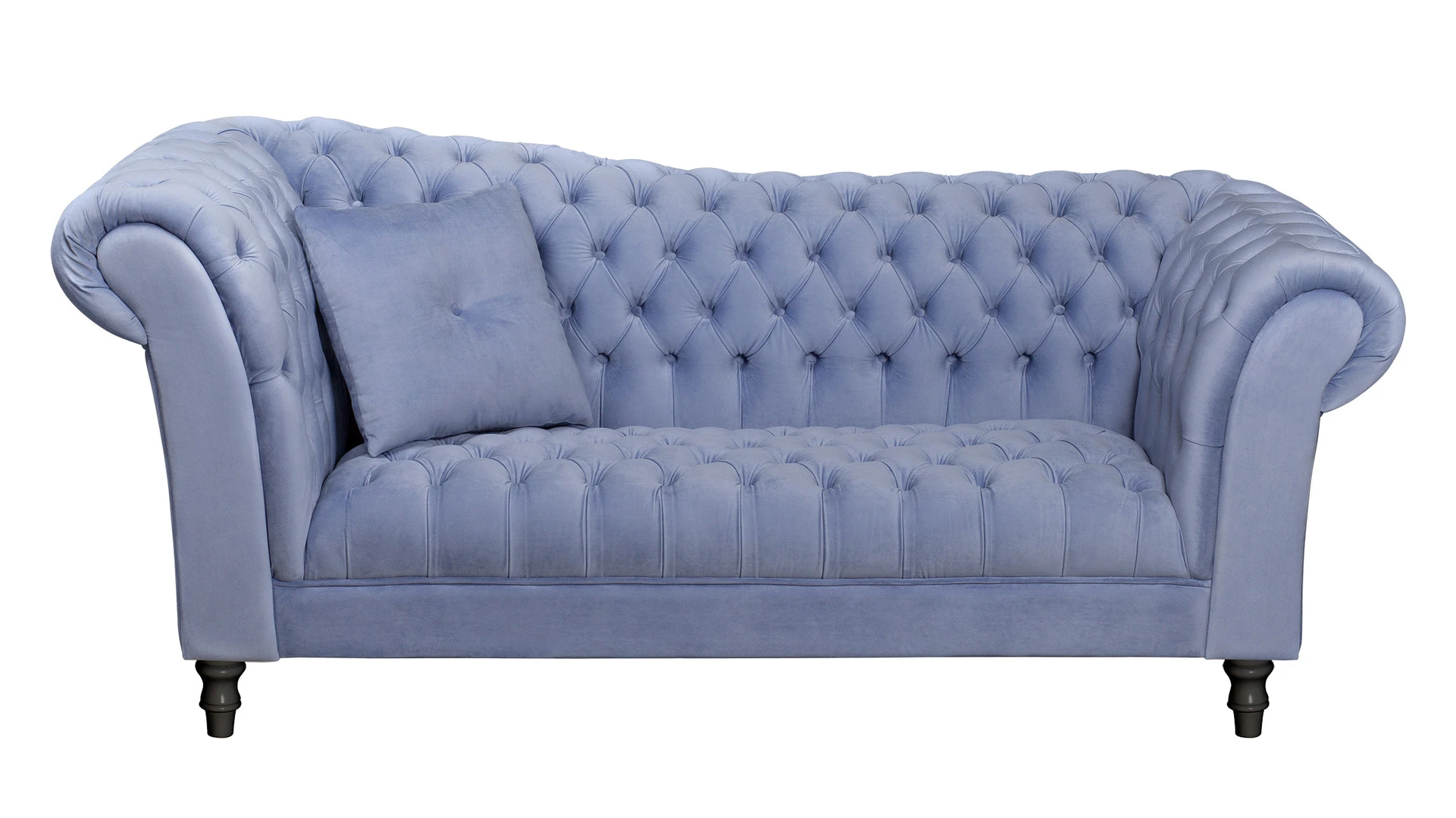 Двухместный диван Lina Blue-B синий в Санкт-Петербурге