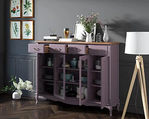 купить Комод-витрина Leontina Lavanda арт ST9363L в интернет-магазине в Санкт-Петербурге