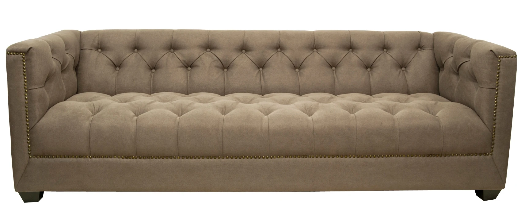 купить стильный Прямой трехместный диван Orchest цвет коричневый в интернет-магазине в Санкт-Петербурге