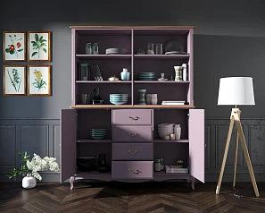 купить красивый Шкаф Leontina Lavanda с открытым верхом арт ST9351/2L в Санкт-Петербурге