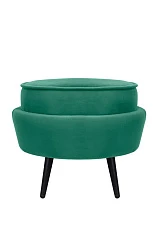 купить красивые Пуф Pearl Adorn Green V2 на черных ножках в интернет-магазине в Санкт-Петербурге