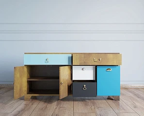 купить стильные Комод большой под TV «Aquarelle»  арт RE-41 в интернет-магазине в Санкт-Петербурге
