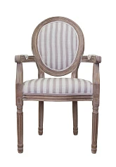 купить стильные Мягкий стул с подлокотниками Volker Arm Pinstripe в Санкт-Петербурге