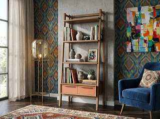 купить Узкий стеллаж "Бруни (Bruni)" с двумя ящиками арт BR30/2012 в интернет-магазине в Санкт-Петербурге