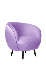 фото Мягкое кресло Small Benee Purple на черных ножках в интерьере в Санкт-Петербурге