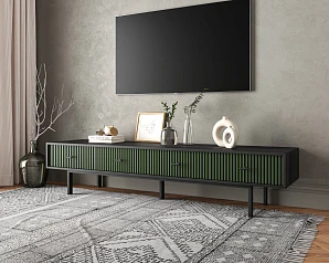 купить стильный Комод с четырьмя ящиками под TV "Emerson" арт EM06/green/L в Санкт-Петербурге